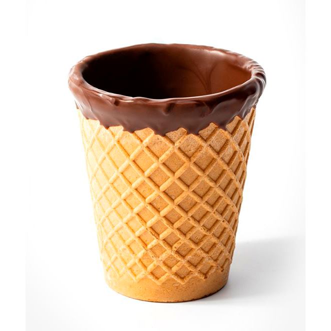 Вафельні стаканчики Proni 120 мл 36 шт покриті шоколадом