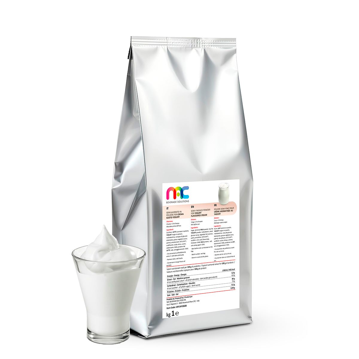 Суміш для фрозен йогурту NAC Yogurt 1 кг (CRF1KYOG00)
