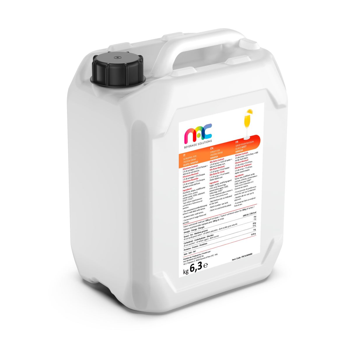 Сироп для слашу NAC Мімоза 5 л (FRC5LMIM00)