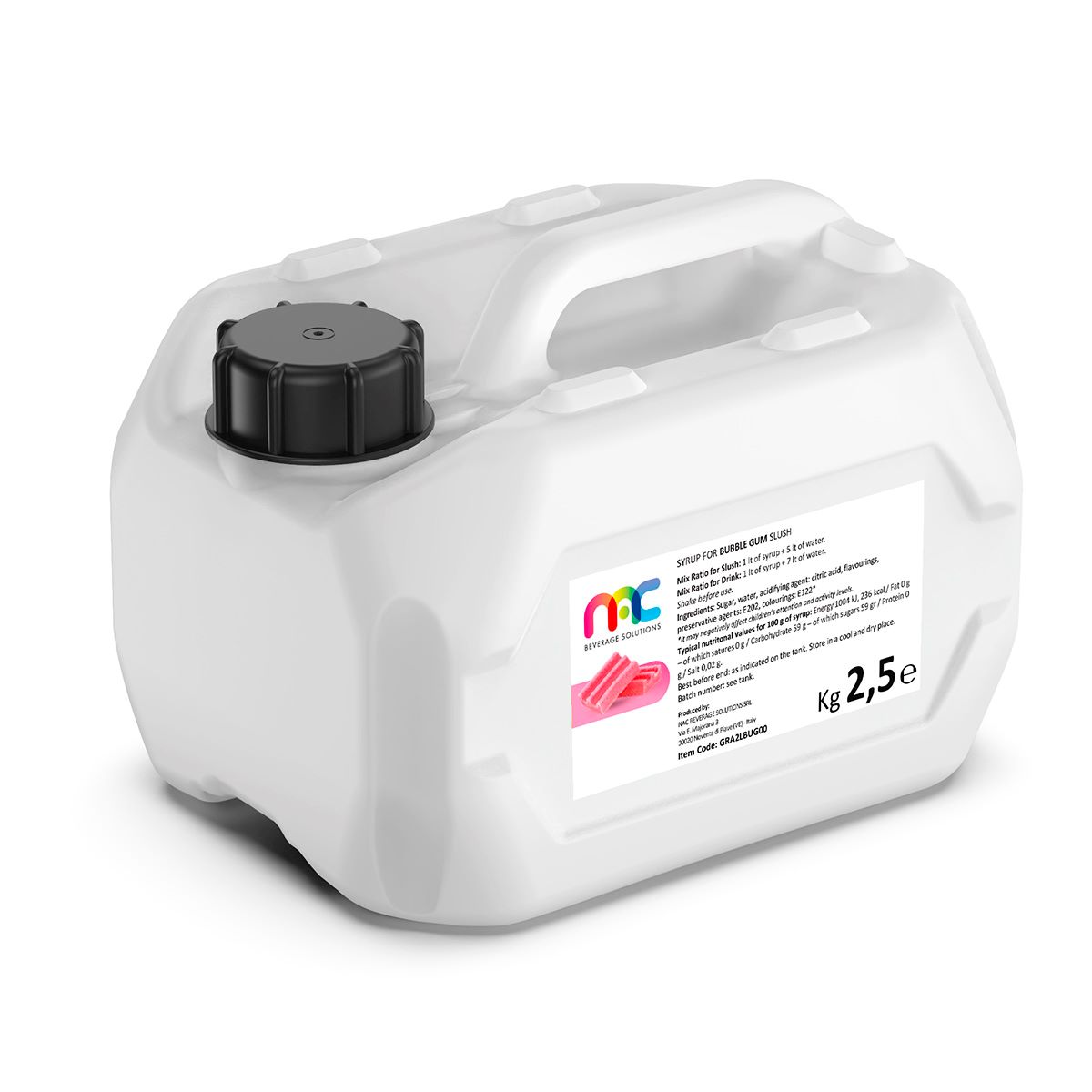 Сироп для слашу NAC Бабл Гам 2 л (GRA2LBUG00)
